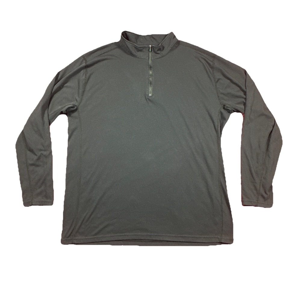 Arborwear Quarter Zip Pullover Drirelease Men's XL Black Polyester Blend Outdoor